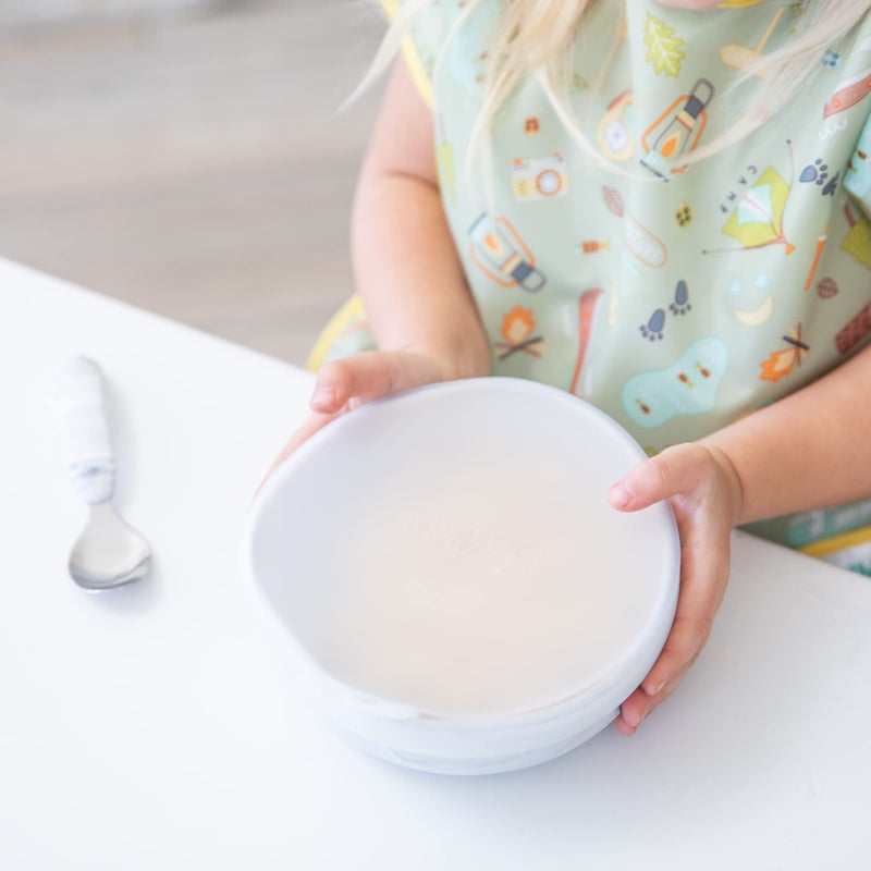 Bumkins Toddler and Baby Suction Bowl, Silicone Cover for Babies and Kids Dish, Baby Led Weaning, Feeding Supplies, Write-On and Store and Label Leftovers, Childrens Food Prep, Fits Bumkins Bowls - Image 2