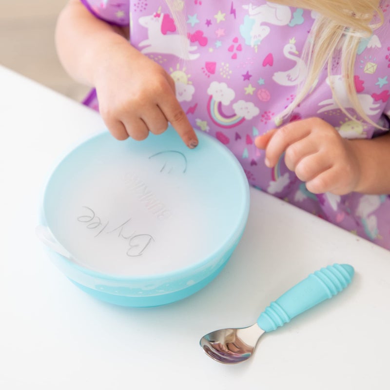 Bumkins Toddler and Baby Suction Bowl, Silicone Cover for Babies and Kids Dish, Baby Led Weaning, Feeding Supplies, Write-On and Store and Label Leftovers, Childrens Food Prep, Fits Bumkins Bowls - Image 3