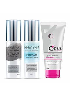 NAMYAA Complete Intimate Care Set (Lightening Intimate Serum, 100 G With Intimate Wash, 100 G And Advanced Lacto Underarm Cream, 100 G)  - Image 3