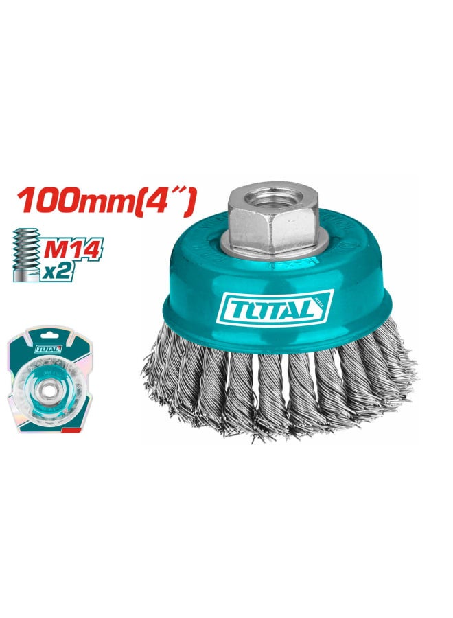 Total 4-inch braided cup brush