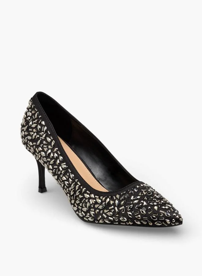 Flora Bella By Shoexpress Women Embellished Stiletto Heel Pumps Ramadan Collections
