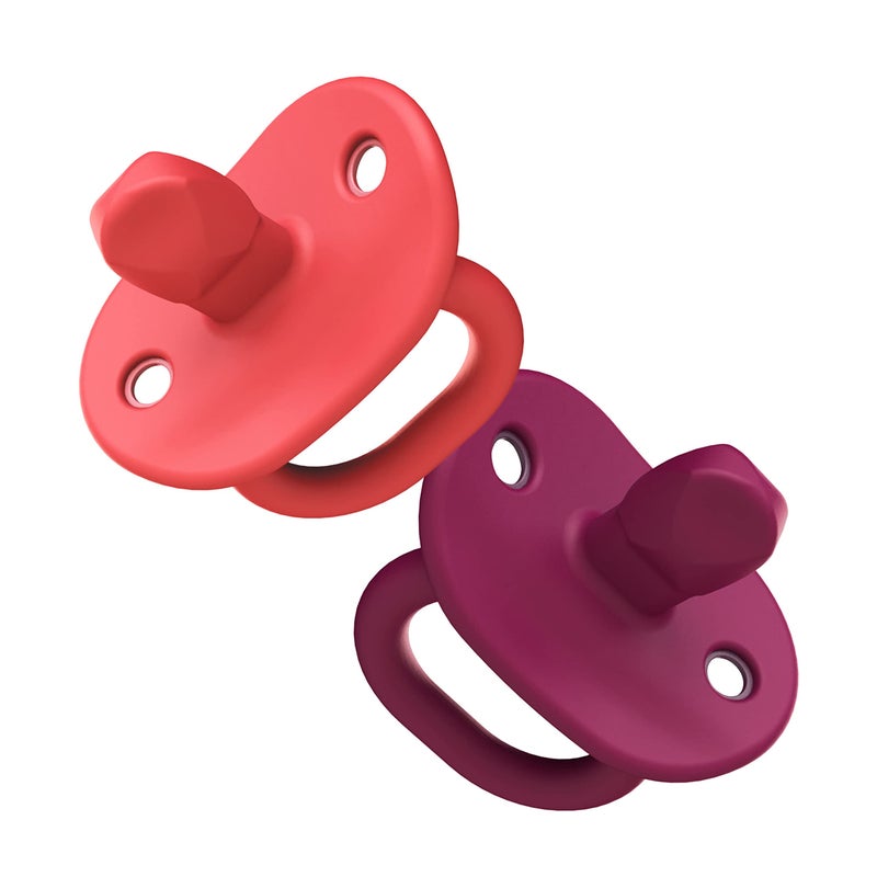 Tomy JEWL Orthodontic Silicone Pacifier Stage 2 Pink 4pk