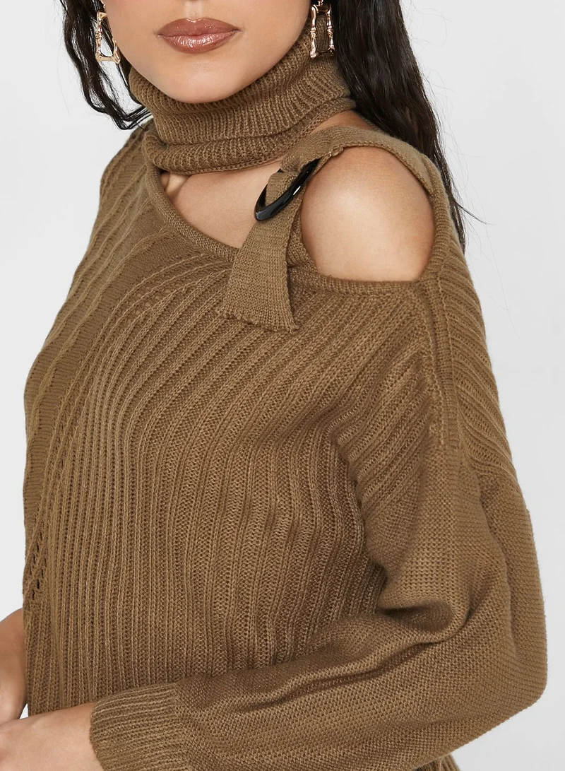 Ginger Braided Coutout Sweater