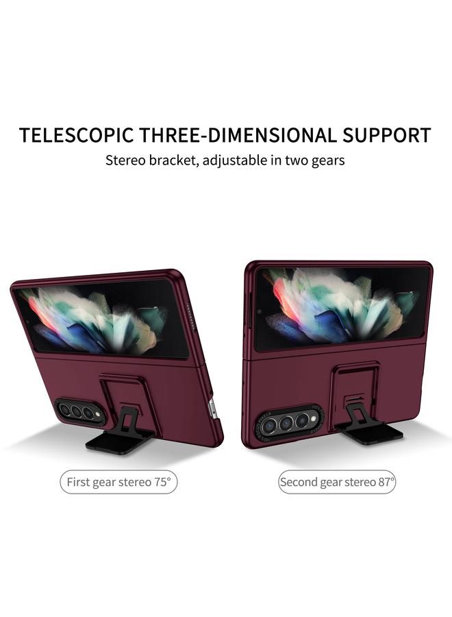 اس-توب جراب لهاتف Samsung Galaxy Z Fold3 5G، جراب ثلاثي الأبعاد قابل للطي مع حامل هاتف الكمبيوتر الشخصي - Image 3