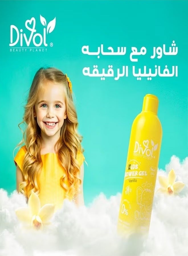 Divol Kids Shower Gel Vanilla 300ml - Image 3