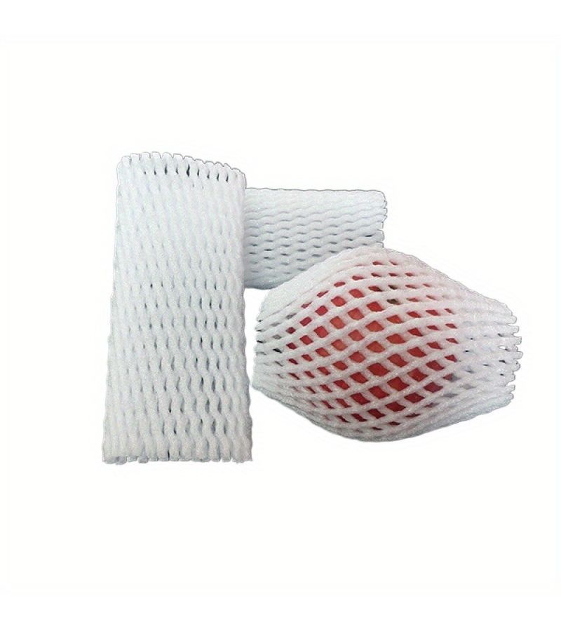 50 White Foam Net Bags Shockproof Packaging For Wine Glasses Bottles Fragile Items Durable Pe Material Reusable And Compact Storage - Image 2