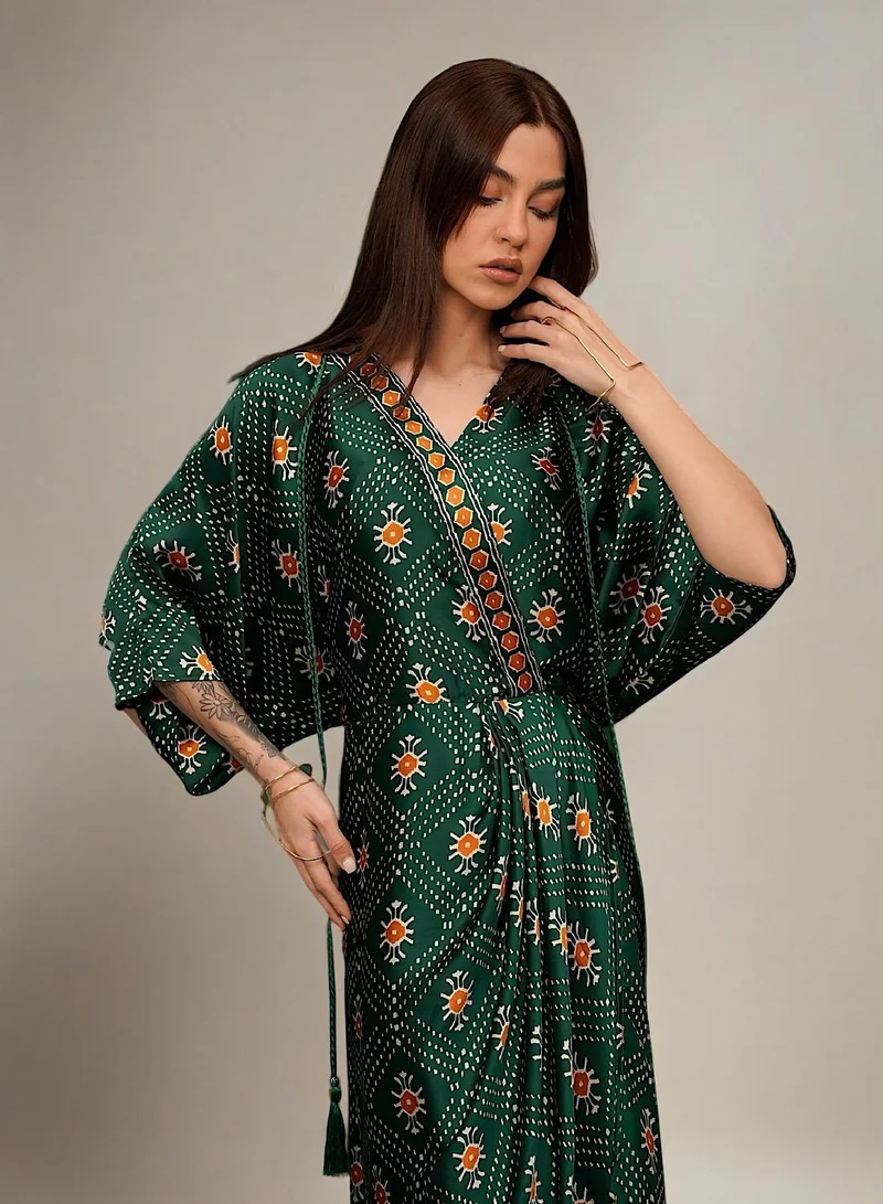 Ecstacy  Printed Drape dress for Women | Best Price UAE