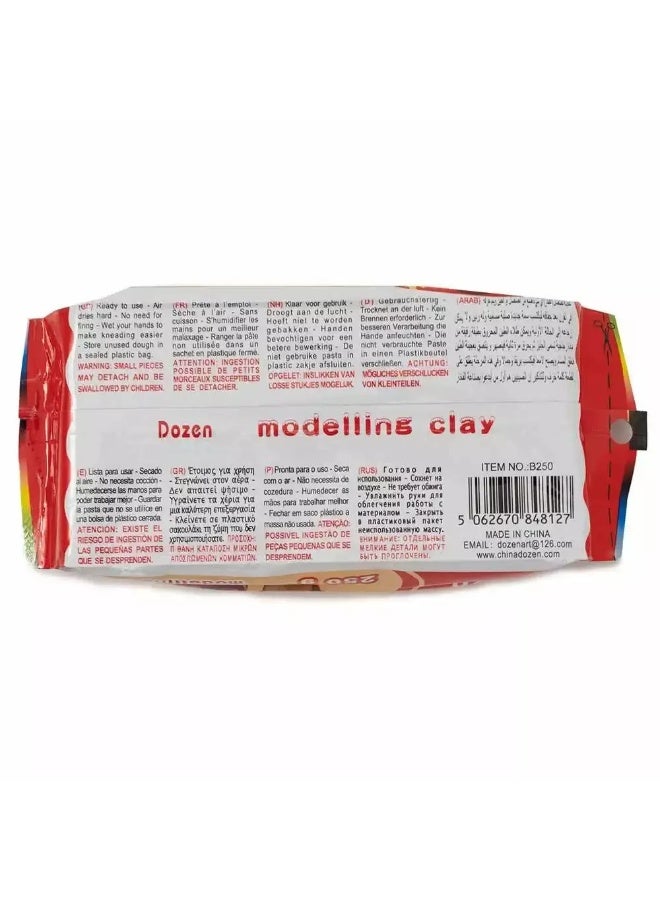Dozen Air Clay, Art and Craft Modelling Clay 250 gms - Image 2
