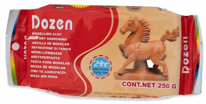 Dozen Air Clay, Art and Craft Modelling Clay 250 gms - Image 1