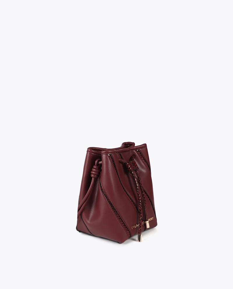 Lola Casademunt Shoulder Bag with Snake Effect Details