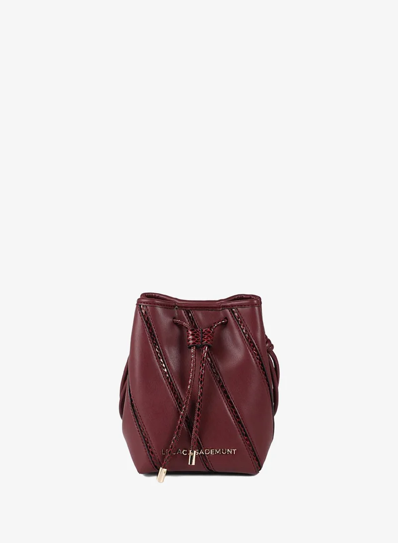 Lola Casademunt Shoulder Bag with Snake Effect Details