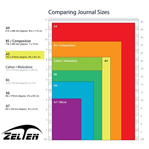 Zelten 1 Pack A5 45 Sheets/90 Pages FavoritesLoose Leaf Punched Paper Refills Paper for 6 Hole Binder Personal Organizer Diary Notebook Refillable Planner - Image 4