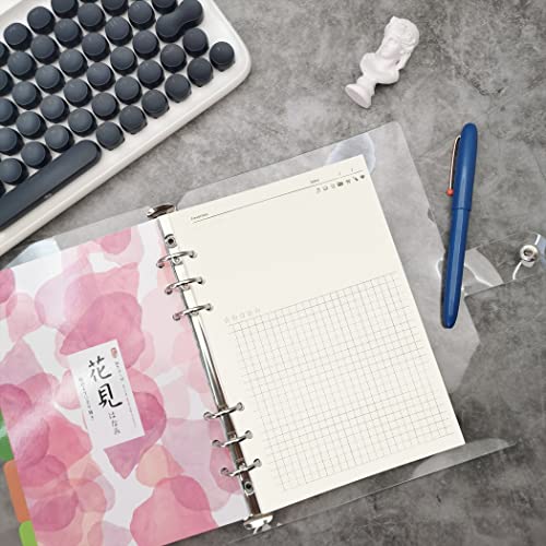 Zelten 1 Pack A5 45 Sheets/90 Pages FavoritesLoose Leaf Punched Paper Refills Paper for 6 Hole Binder Personal Organizer Diary Notebook Refillable Planner - Image 3