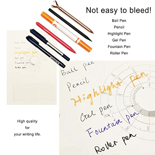 Zelten 1 Pack A5 45 Sheets/90 Pages FavoritesLoose Leaf Punched Paper Refills Paper for 6 Hole Binder Personal Organizer Diary Notebook Refillable Planner - Image 5