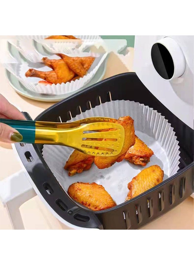Air Fryer Disposable Paper Liner, 200 PCS Non-stick Disposable Air Fryer Liners, Food Grade Parchment Paper for Air Fryer, Oil-Proof, Water-Proof Baking Liners (6.3 Inches, White) - Image 4