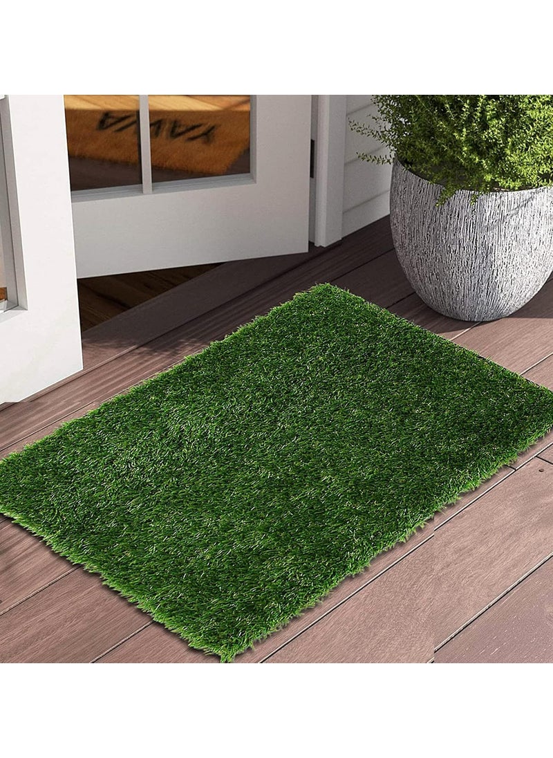 Generic Jimmy Store Balcony Grass Carpet Waterproof Green Grass Mat for Floor AllWeather Home and Office Edition 45cm X 70cm PACK OF 1  - Image 3