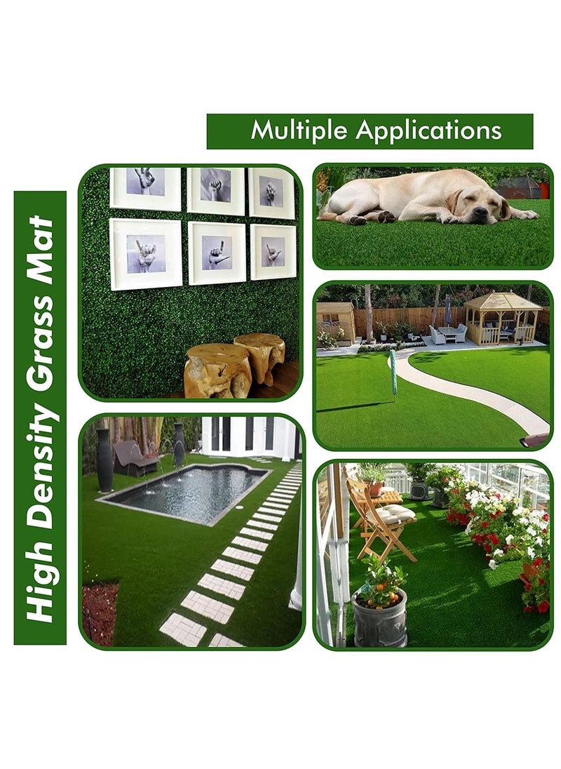 Generic Jimmy Store Balcony Grass Carpet Waterproof Green Grass Mat for Floor AllWeather Home and Office Edition 45cm X 70cm PACK OF 1  - Image 4