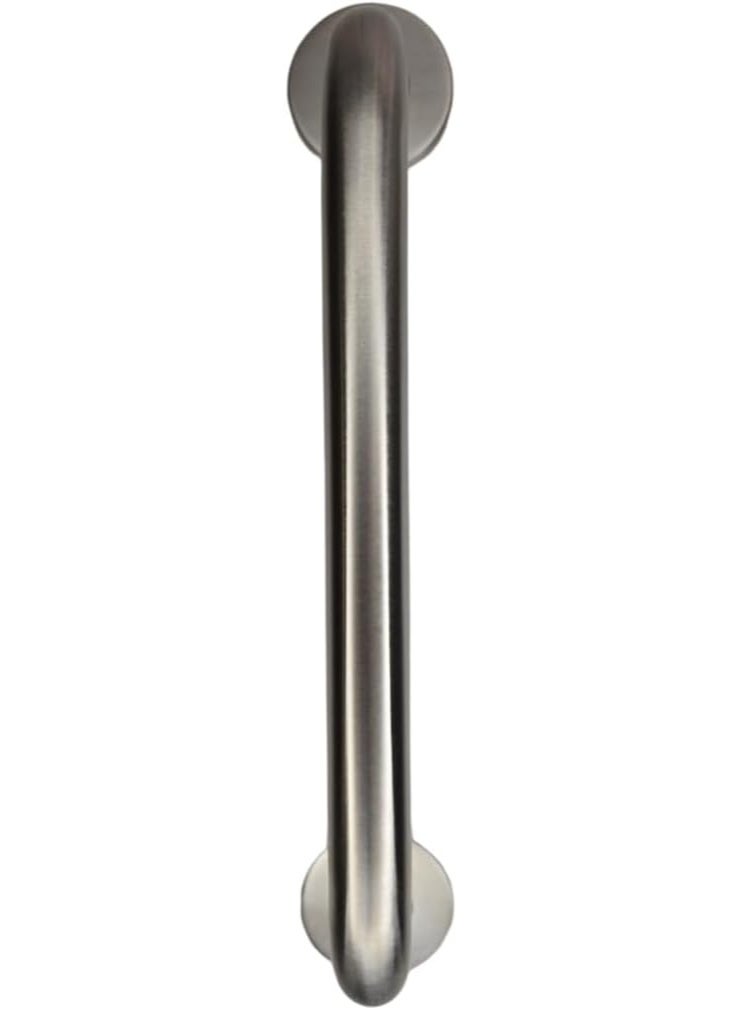 Union Stainless Steel Pull Handle 225mm Modern Door Handle for Glass Metal Doors Satin Finish Heavy Duty D Pull Bar for Interior Exterior Doors Home Office Commercial Hardware Bolt Through Fixing - Image 1