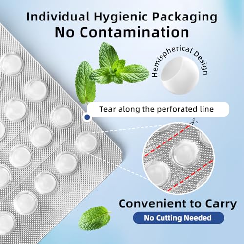 RAZOKO Orthodontic Wax for Braces Wax Dots 120 Individual Hygienic Packaging Dental Wax Mint - Image 2