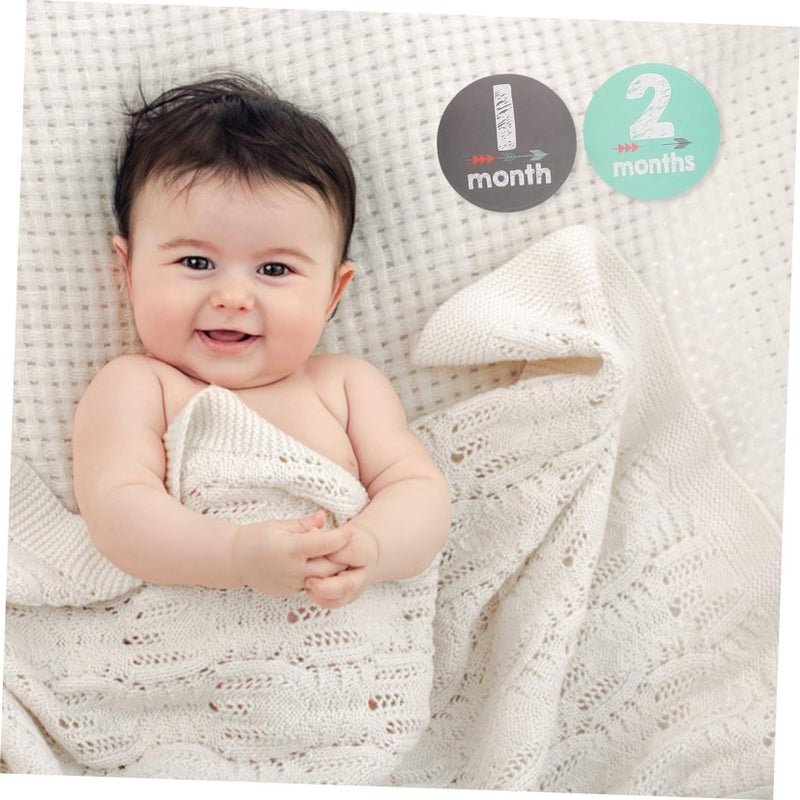 Newborn Baby Monthly Milestone Stickers Set Adhesive Photo Props Decal - Image 5