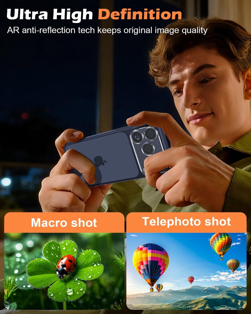 CloudValley 3 Pack for iPhone 17 Pro Max Camera Lens Protector, Military Standard Scratch-Resistant Film, 9H Tempered Glass Camera Cover Screen, [Does not Affect Night Shots], Clear - Image 5