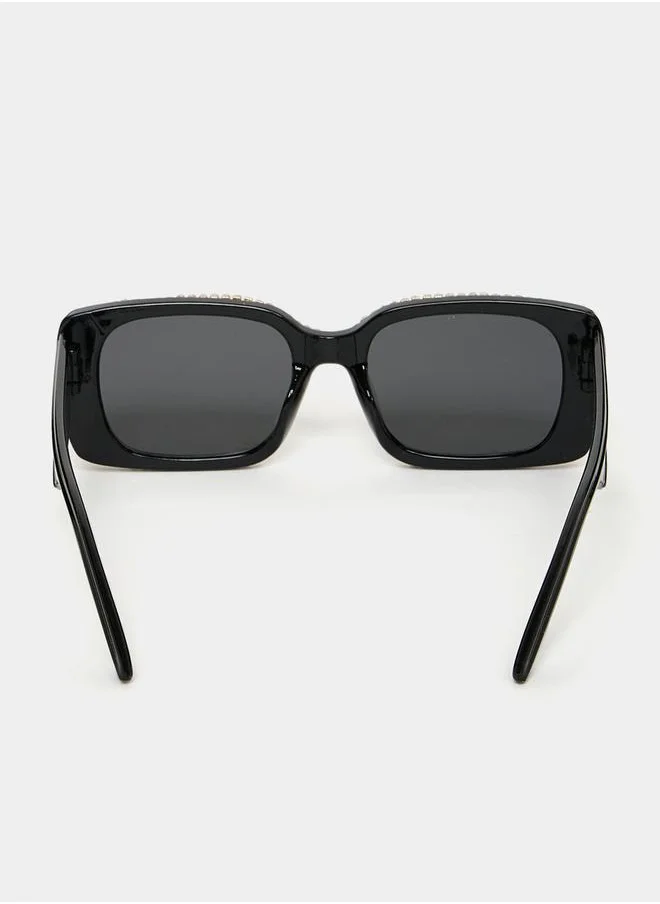 ستايلي Embellished Frame Sunglasses