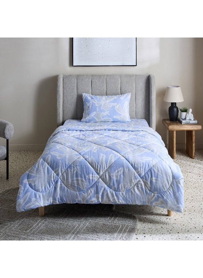 Home Box Malta Evelyn 2-Piece Printed Cotton Twin Comforter Set - 160x220 cm  - Image 3
