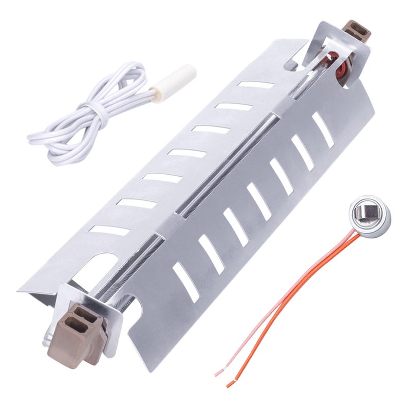 M Motico WR51X10055 Refrigerator Defrost Heater Kit,WR55X10025 Temperature Sensor,WR50X10068 Defrost Thermostat Replacement for General Electric Hotpoint Refrigerators Replaces WR51X10030 - Image 1