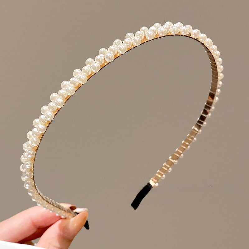 Generic Kids Pearl Headband Princess Elegant Hairband 7# Pearl irregular arrangement