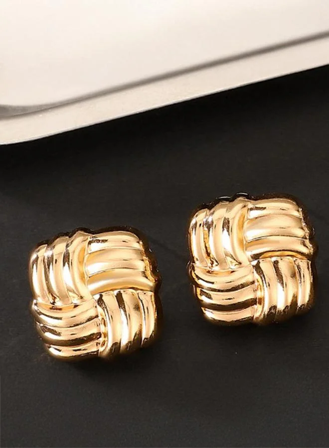 Styli Ribbon Faux Pearl Drop Earrings