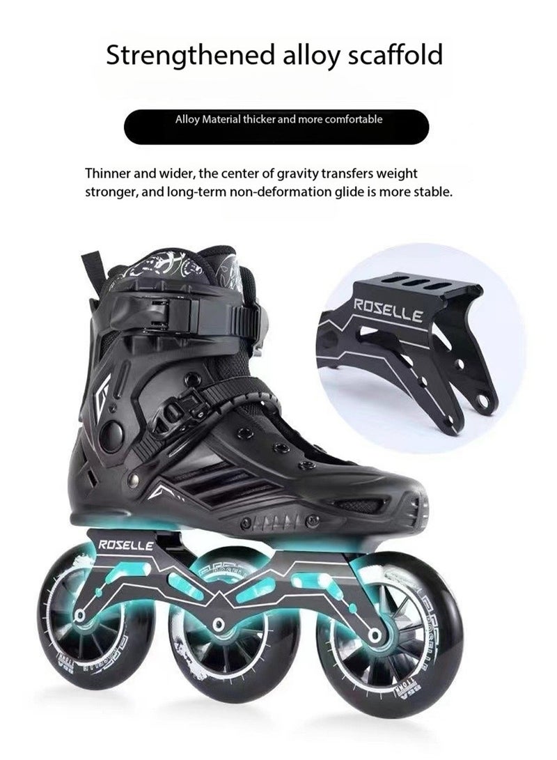 LIMOS Inline Skates 3 Wheels 110mm Roller Skate Blades for Adults Professional Outdoor Speed Skates - Image 5