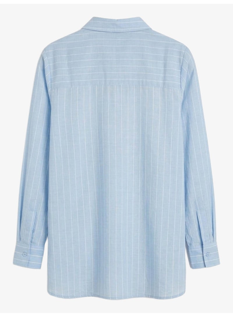 Carina Striped Linen Shirt - Image 3