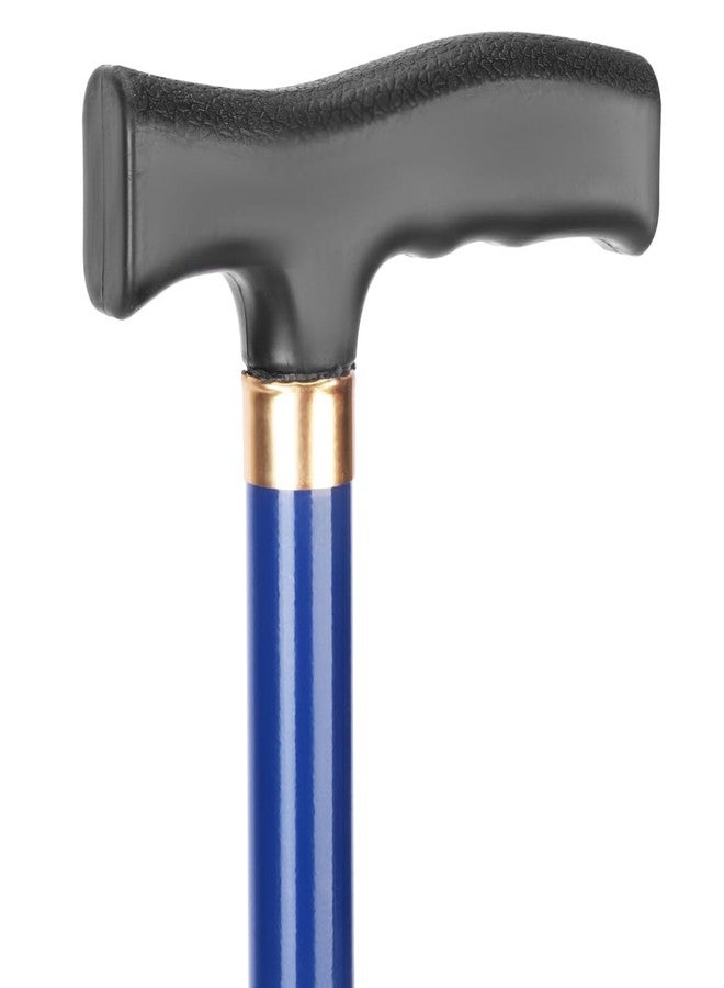 عصا المشي المساعدة النشطة من دكتور تورسو، قابلة لتعديل الارتفاع، مصنوعة من الفولاذ الطري المتين، مناسبة للرجال والنساء والمرضى وكبار السن. (أزرق) - Image 2