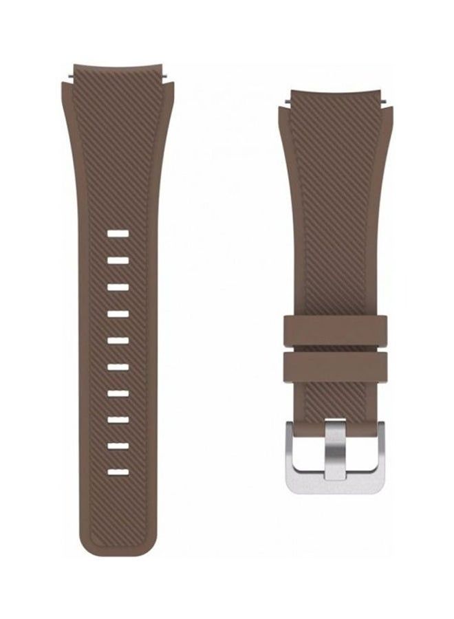 Replacement Silicone Band For Samsung Galaxy Gear S3 Classic/Gear S3 Frontier/Huawei GT/GT2 46mm Brown