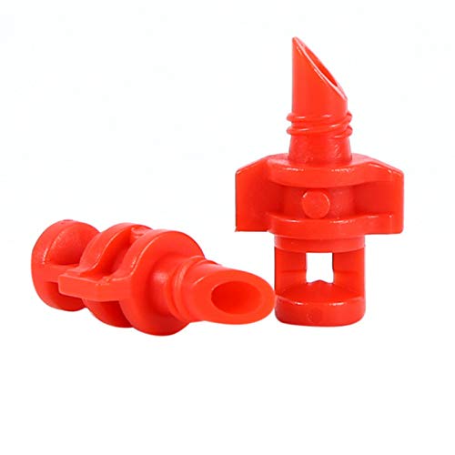 SUCOHANS 360 Degree Micro Sprayer Fan Jet Hydroponic Aeroponic Misters Cloners - 360 Sprayer Red (100) - Image 2