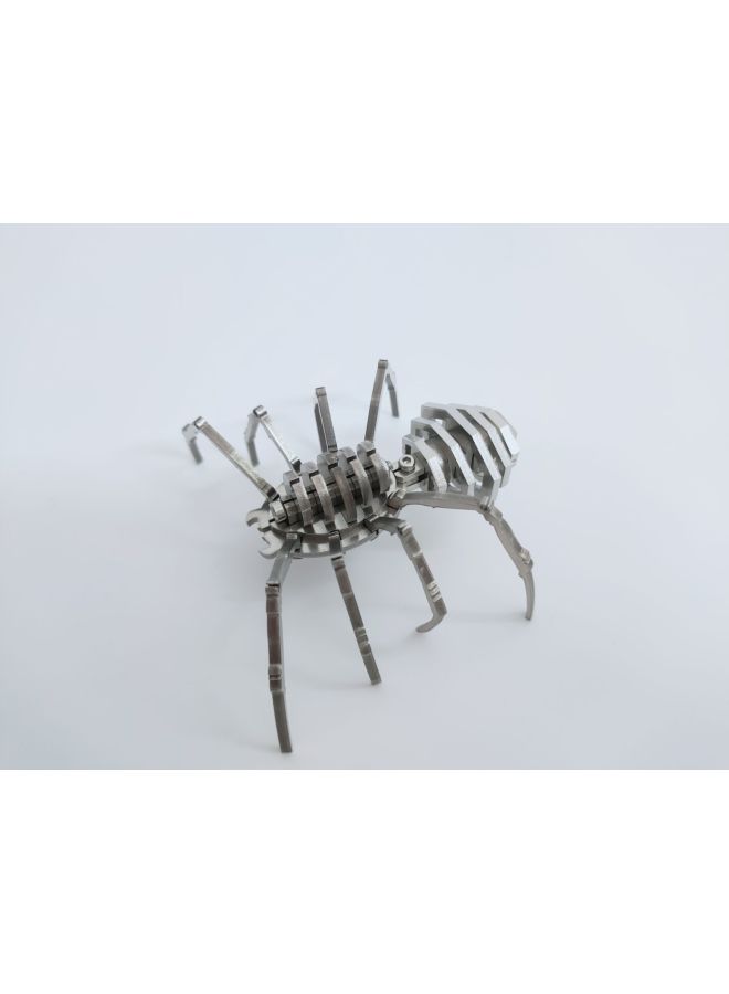 لغز معدني ثلاثي الأبعاد سحري من الفولاذ الأزرق التنين العقرب الملك زودياك Zhuque Dream DIY لعبة حصرية - اللون: عنكبوت صغير DIY - Image 1