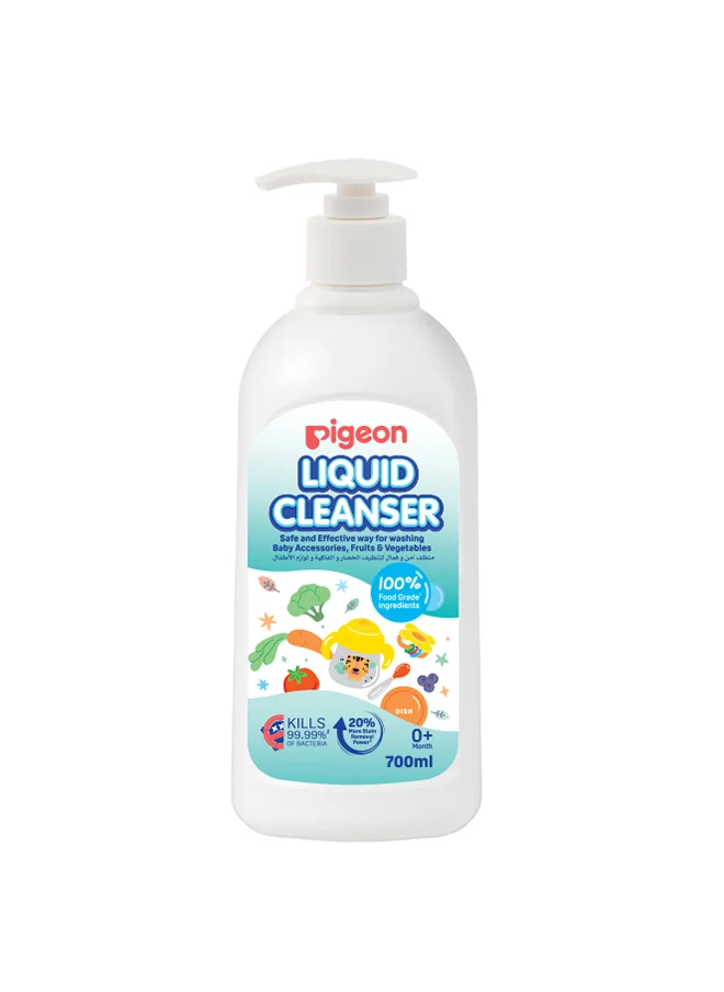 pigeon Liquid Cleanser For Baby Bottles, Accessories, Fruits And Vegetables 700 ML, 0 Months +