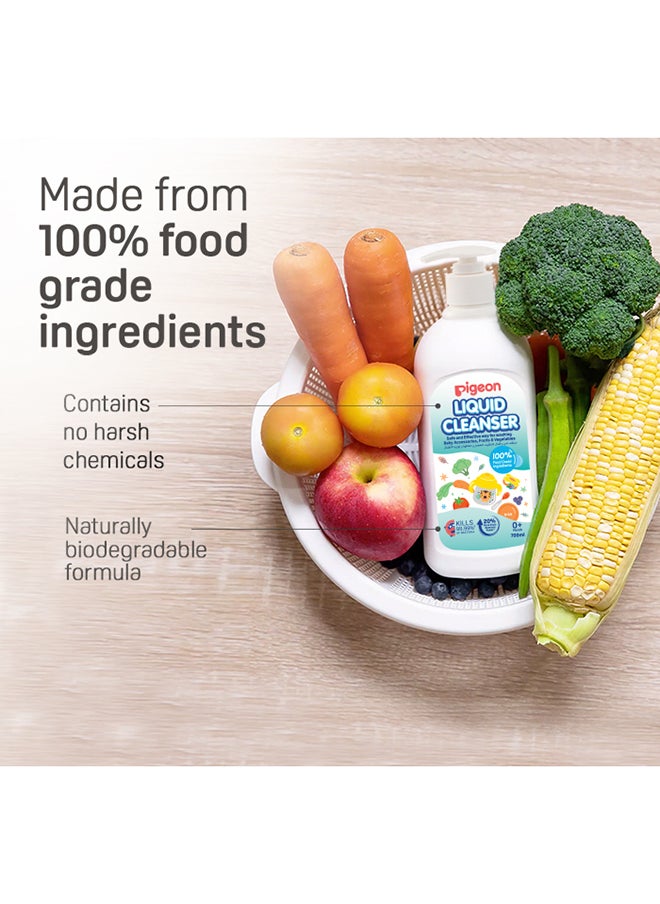 pigeon - Liquid Cleanser For Baby Bottles, Accessories, Fruits And Vegetables 700 ML, 0 Months + - Image 1