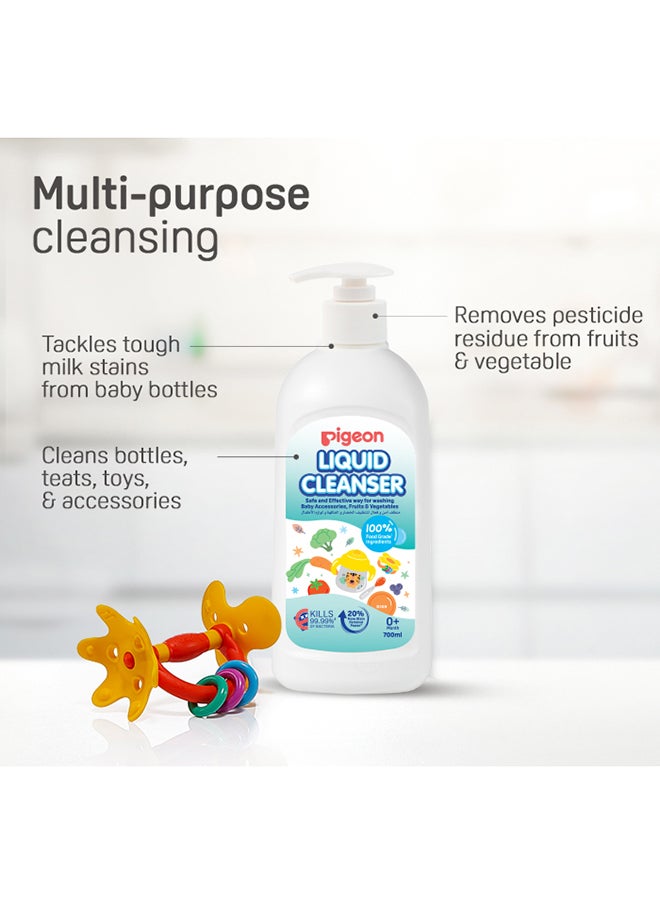 pigeon - Liquid Cleanser For Baby Bottles, Accessories, Fruits And Vegetables 700 ML, 0 Months + - Image 1
