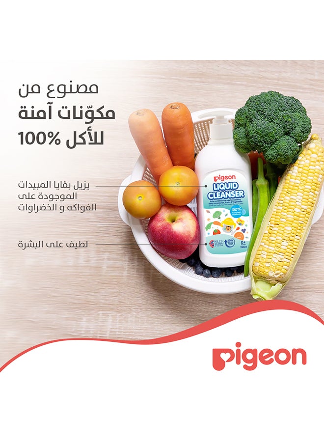 pigeon - Liquid Cleanser For Baby Bottles, Accessories, Fruits And Vegetables 700 ML, 0 Months + - Image 1