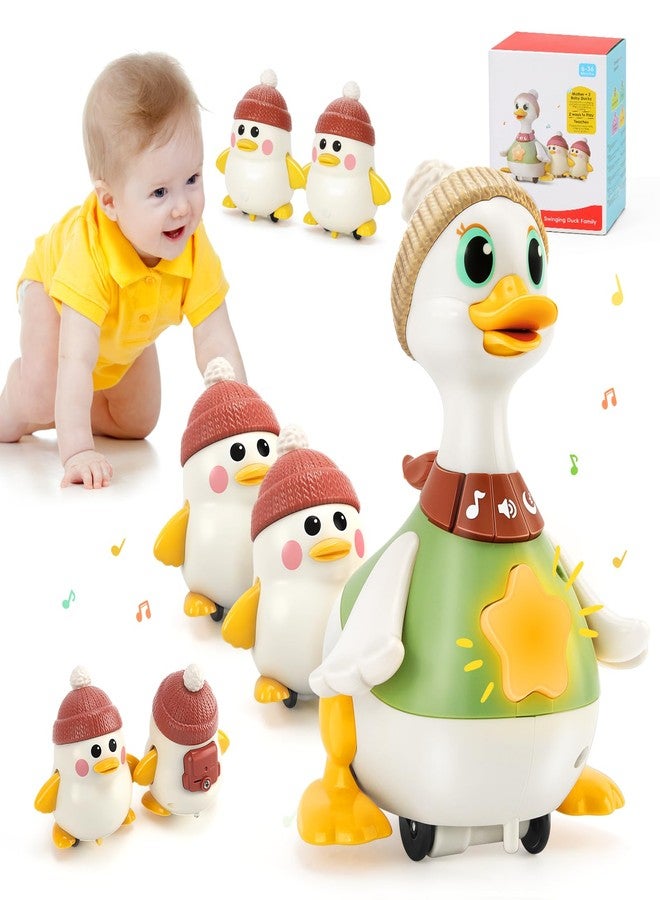 KETIEE Tummy Time Baby Toys 6-12 Months: Musical Dancing Duck Family for Babies, Little Ducks Crawling Toy Set, Interactive Duck Infant Toys for 1 2 Year Old Boy Girl Gifts Stocking Stuffers Birthday - Image 1
