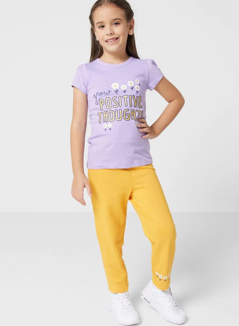 Pinata Printed T-Shirt And Jogger Set