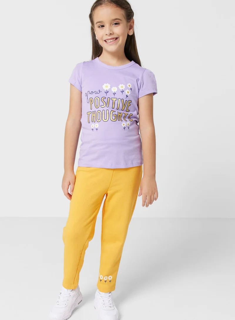 Pinata Printed T-Shirt And Jogger Set