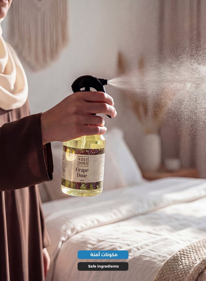 رست دوز معطر مفارش وغرف برائحة العنب – عطر منزلي منعش يدوم طويلاً 300 مل - Image 4