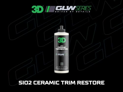 3D استعادة حواف السيراميك SiO2 ثلاثي الأبعاد، سلسلة GLW | أفضل مُجدد حواف هيدروفوبيك | استعادة، تلميع، وحماية مُعززة بـ SiO2 | يستعيد البلاستيك الأسود والفينيل | تفاصيل السيارات بنفسك | 16 أونصة - Image 2
