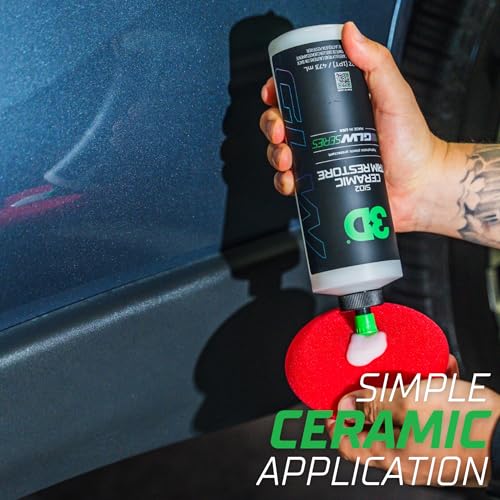 3D استعادة حواف السيراميك SiO2 ثلاثي الأبعاد، سلسلة GLW | أفضل مُجدد حواف هيدروفوبيك | استعادة، تلميع، وحماية مُعززة بـ SiO2 | يستعيد البلاستيك الأسود والفينيل | تفاصيل السيارات بنفسك | 16 أونصة - Image 5