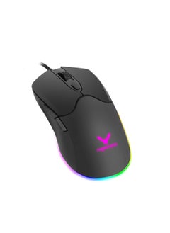 Generic CHIROPTER X112 RGB Backlit Gaming Mouse with Ergonomic Design and Adjustable DPI up to 3600-BLACK  - Image 1