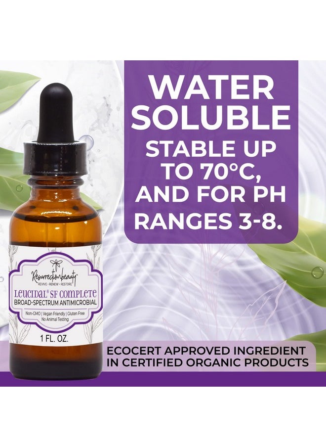 resurrectionbeauty - Leucidal® Sf Complete Broad Spectrum Preservative Ingredient For Diy Vitamin C Ascorbic Acid & Hyaluronic Acid Powder Serum Facial Lotion & Other Cosmetic Making Formulations 1 Oz Resurrectionbeauty - Image 1