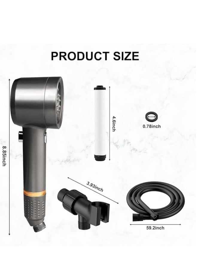High Pressure Shower Head with 4 Spray Modes – Handheld Showerhead with Filter & Adjustable Water Flow, Anti-Clog Nozzles – Suitable for Low Water Pressure, Ideal for Bathroom Spa - Image 3