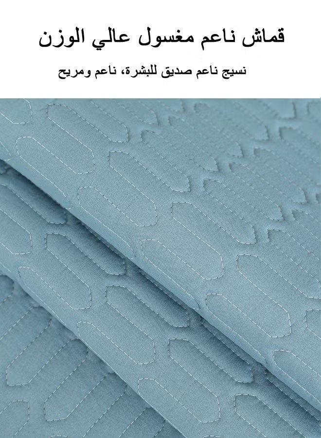 MLADEN غطاء أريكة قطيفة، غطاء أريكة سميك من القطن، غطاء أريكة مقسم على شكل حرف L مقاوم للانزلاق ومقاوم للبقع للكلاب والقطط والحيوانات الأليفة والأطفال - Image 2
